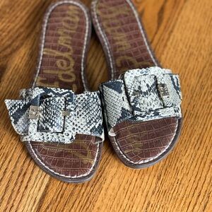 Sam Edelman Snake Print Sandals